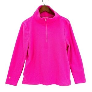 Dudley Stephens Neon Pink Half-Zip Fleece Pullover